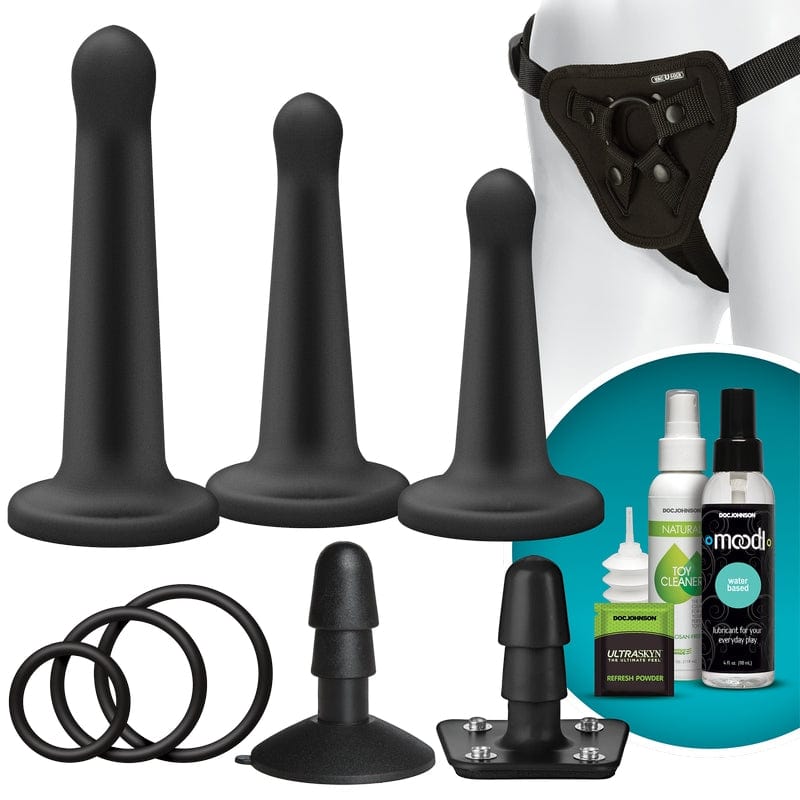 Doc Johnson Anal Toys Doc Johnson Vac-U-Lock Platinum Silicone Pegging Set