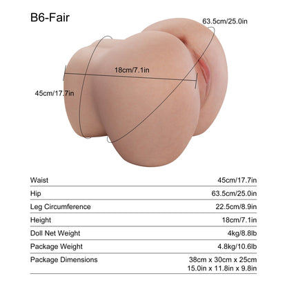 Dripana sex doll Dripana Anna 4kg Mini Butt Torso Fair