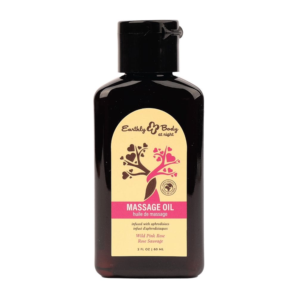 Earthly Body Massage Oil 2oz Earthly Body Aphrodisiac Massage Oil Wild Pink Rose