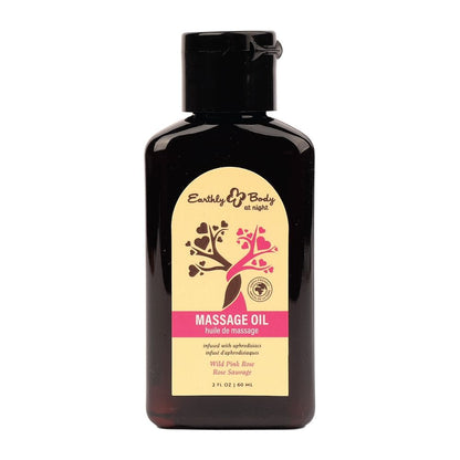 Earthly Body Massage Oil 2oz Earthly Body Aphrodisiac Massage Oil Wild Pink Rose