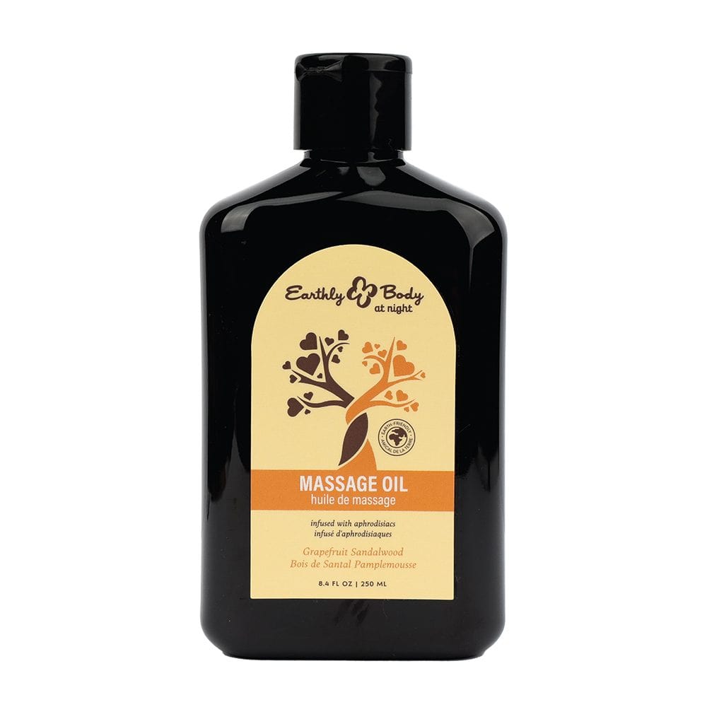 Earthly Body Lubes & Lotions 8.4oz Earthly Body Grapefruit Sandalwood Aphrodisiac Massage Oil