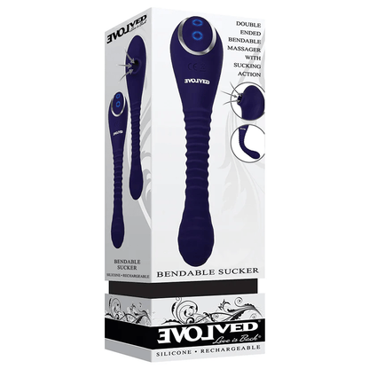 Evolved Clitoral Stimulators Evolved Bendable Sucker Double-Ended Clitoral Stimulator