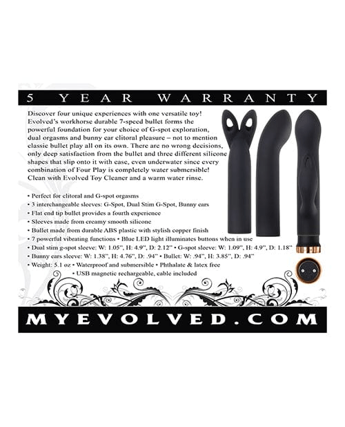 Evolved Bullets & Mini Vibes Evolved Four Play Kit