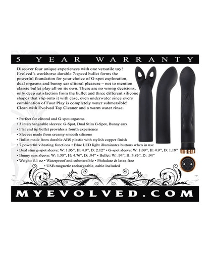 Evolved Bullets & Mini Vibes Evolved Four Play Kit