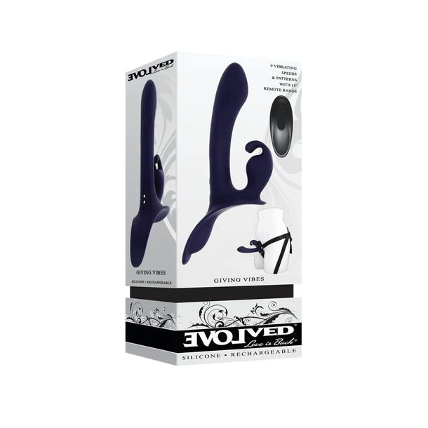Evolved Strap-Ons Evolved Giving Vibes Strap-On Remote Controlled Vibrator