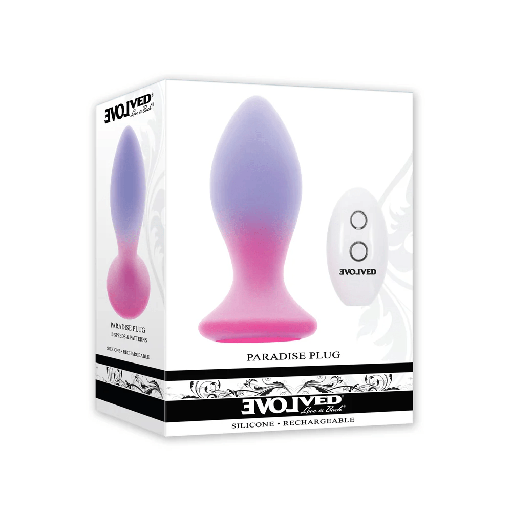 Evolved Anal Toys Evolved Paradise Plug with Remote Control