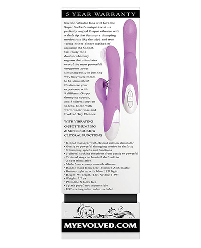 Evolved Vibrator Evolved Super Sucker G-Spot Vibrator