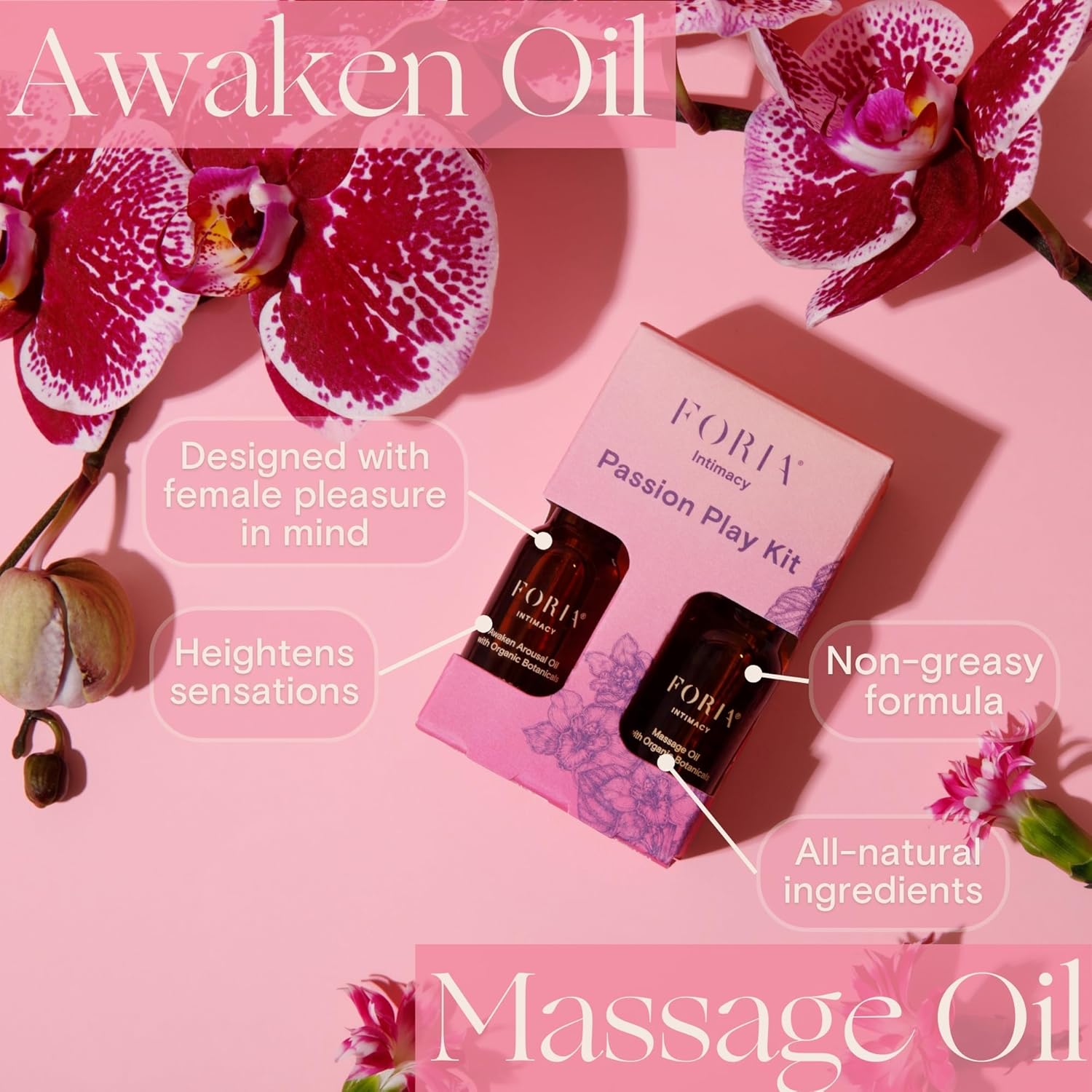 Foria Massage Oil Foria Passion Play Kit