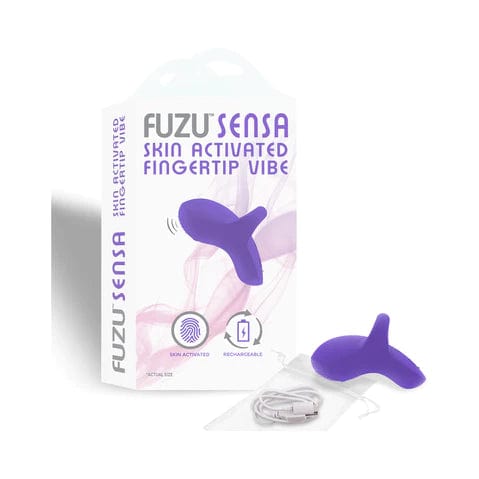 Fuzu Vibrators Purple Fuzu Sensa Skin Activated Fingertip Vibe