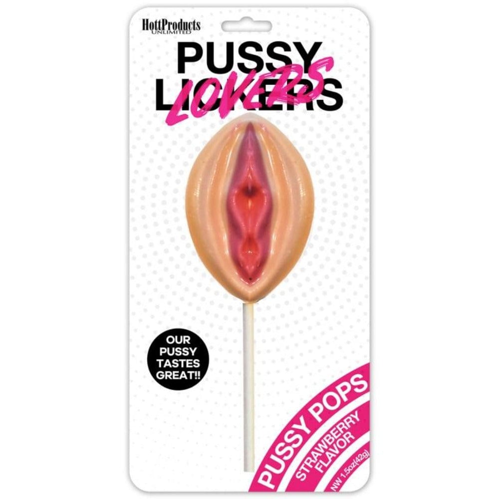 Hott Products Pussy Lickers Pussy Pop - Strawberry