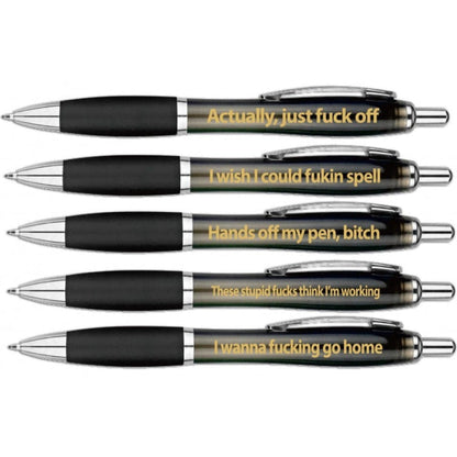 Hott Products Outrageous Office Pens - 5pk