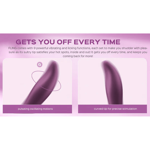 Honey Play Box App Controlled Toys Honey Play Box Fling App-Controlled Oral Licking Vibrator
