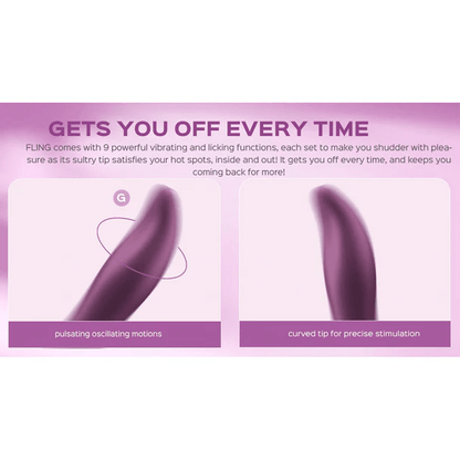 Honey Play Box App Controlled Toys Honey Play Box Fling App-Controlled Oral Licking Vibrator