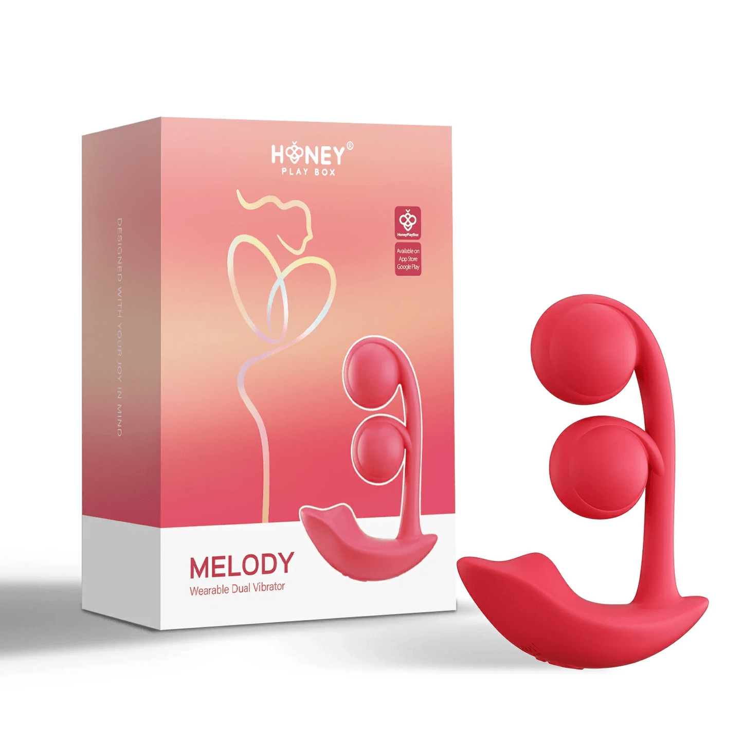 Honey Play Box App Controlled Toys Honey Play Box Melody Wearable Dual Vibrator
