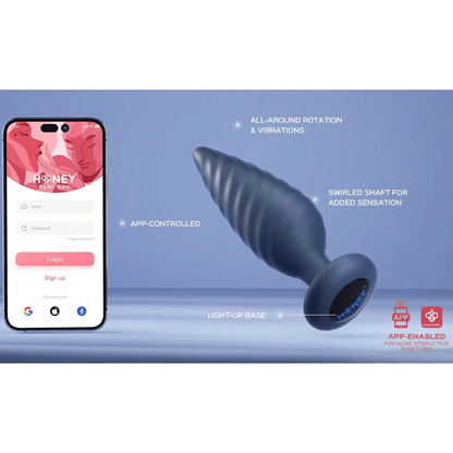 Honey Play Box App Controlled Toys Honey Play Box Noah App-Controlled Rotating Butt Plug