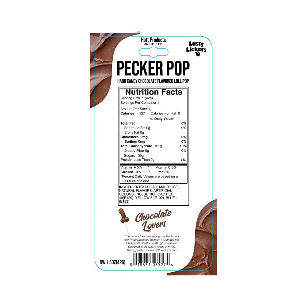 Hott Products Novelties & Parties Hott Products Lusty Lickers Pecker Pop