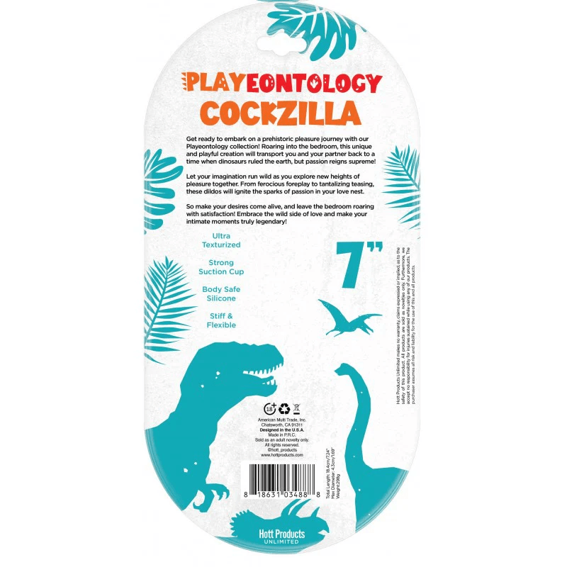 Hott Products Dildo Hott Products Playeontology Cockzilla 7" Dildo