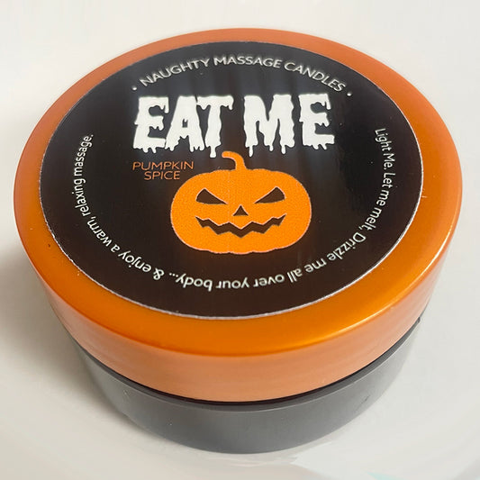 Kama Sutra Massage Candle “Eat Me” Pumpkin Spice - XOXTOYS
