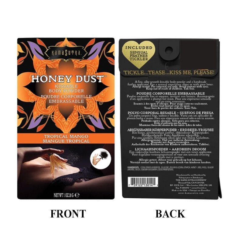 Kama Sutra Sensual Love Tropical Mango / 1 oz Kama Sutra Honey Dust Kissable Body Powder
