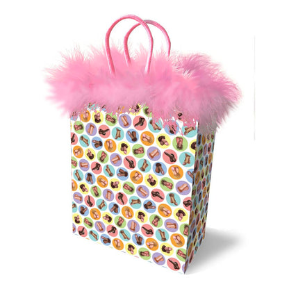 Little Genie Productions Dirty Penis Gift Bag with pink feathers