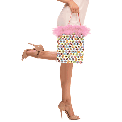 Little Genie Productions Dirty Penis Gift Bag with pink feathers
