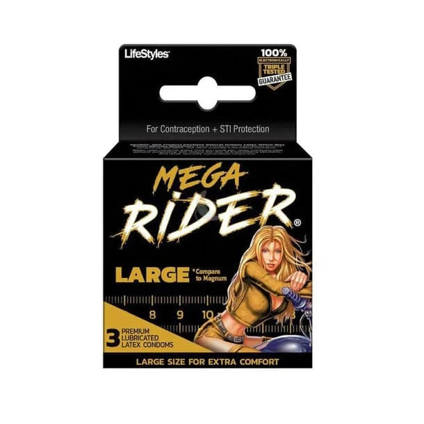 Trojan Lifestyles Mega Rider Large Condoms