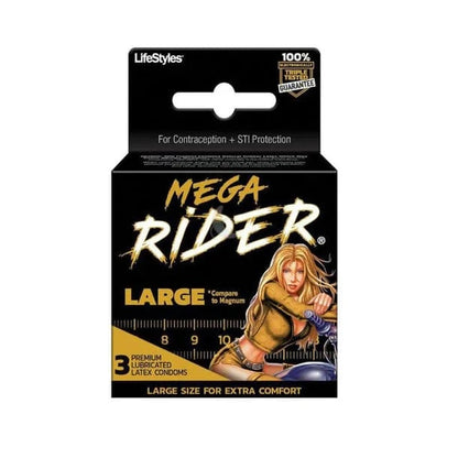Trojan Lifestyles Mega Rider Large Condoms