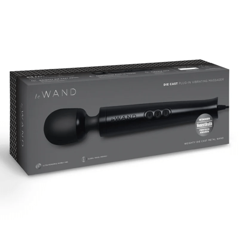 Le Wand Wand Massagers Black Le Wand Die Cast Plug-In Vibrating Massager