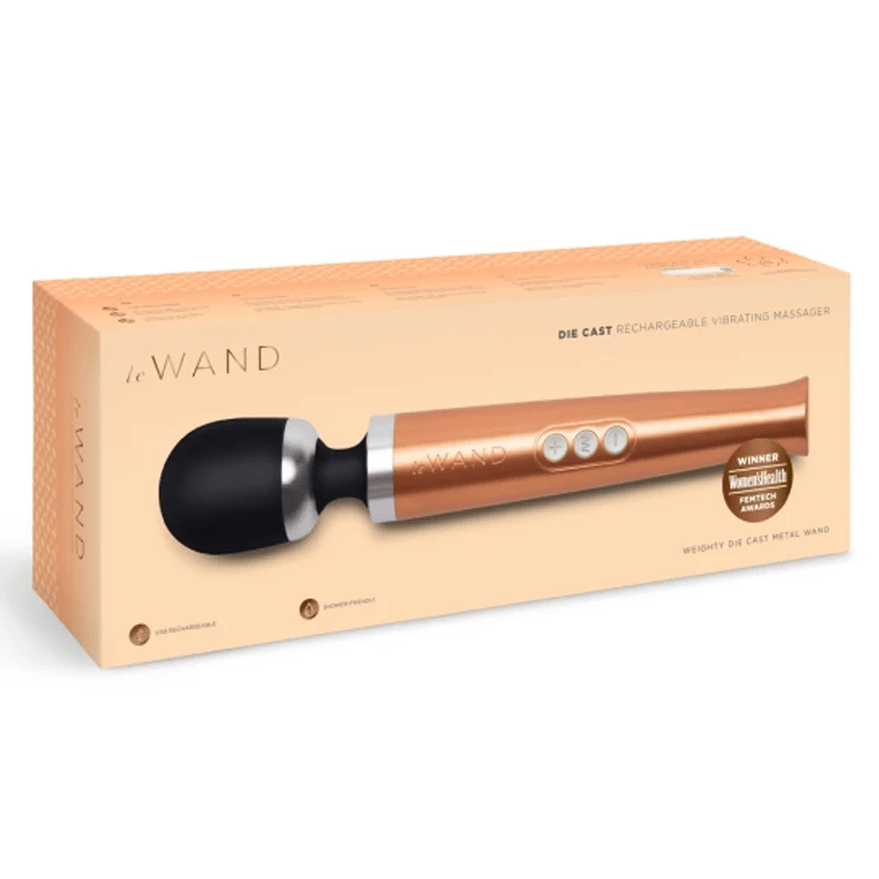 Le Wand Wand Massagers Rose Gold Le Wand Die Cast Rechargeable Vibrating Massager