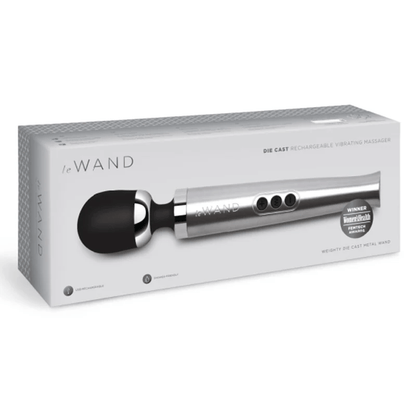 Le Wand Wand Massagers Silver Le Wand Die Cast Rechargeable Vibrating Massager