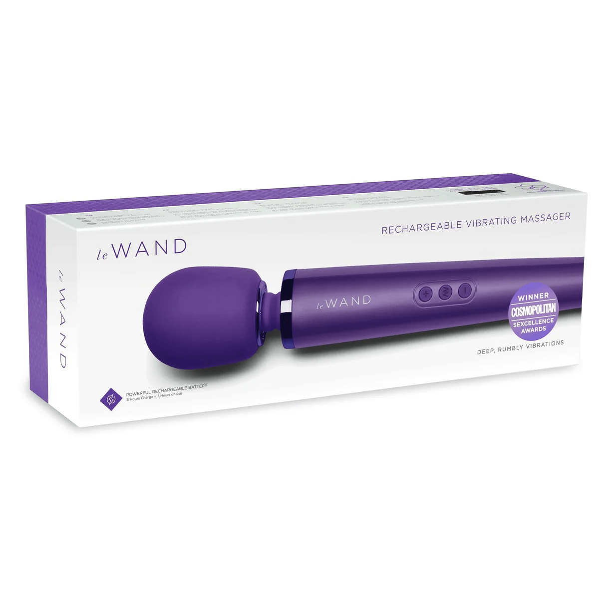 Le Wand Vibrators Purple Le Wand Rechargeable Vibrating Massager