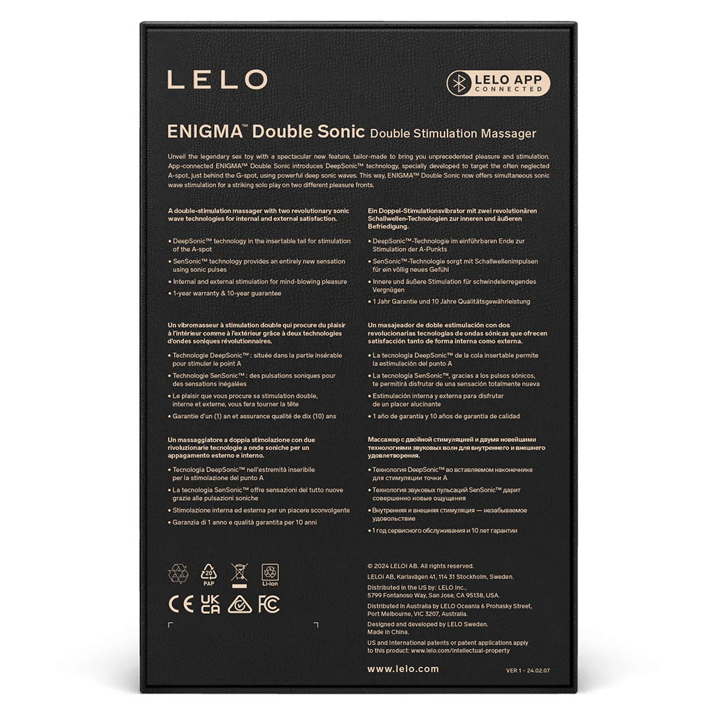 Lelo Vibrators Lelo Enigma Double Sonic Massager