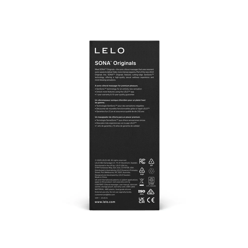 LELO Clitoral Stimulators Lelo Sona Originals Sonic Clitoral Massager