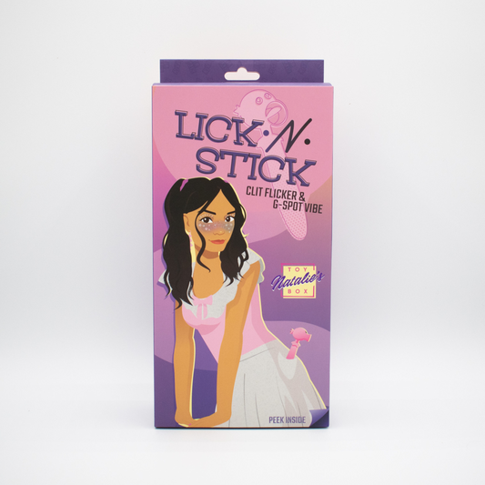 Natalie's Toybox Lick N’ Stick Clit Flicker & G-Spot Vibrator - XOXTOYS
