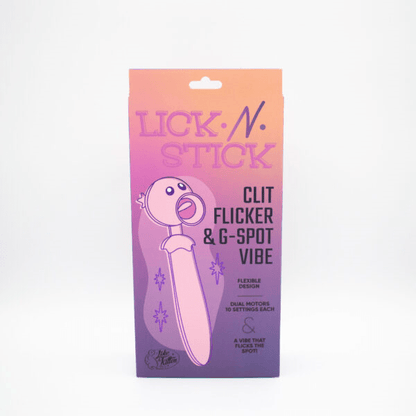 Natalie's Toybox Lick N’ Stick Clit Flicker & G-Spot Vibrator - XOXTOYS