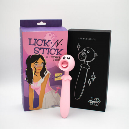 Natalie's Toybox Lick N’ Stick Clit Flicker & G-Spot Vibrator - XOXTOYS