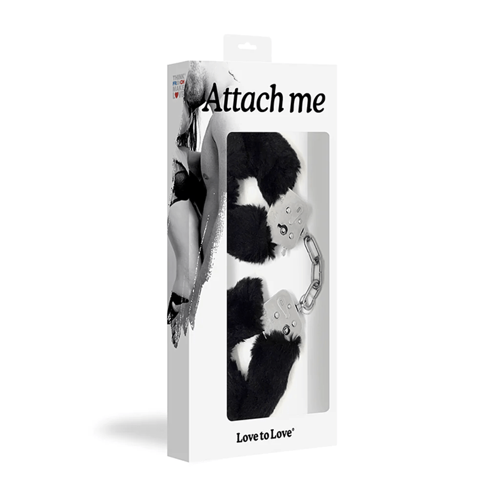 Love To Love Cuffs Black Love To Love Attach Me Handcuffs