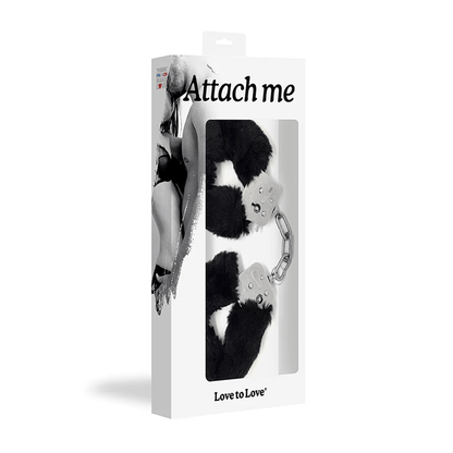 Love To Love Cuffs Black Love To Love Attach Me Handcuffs