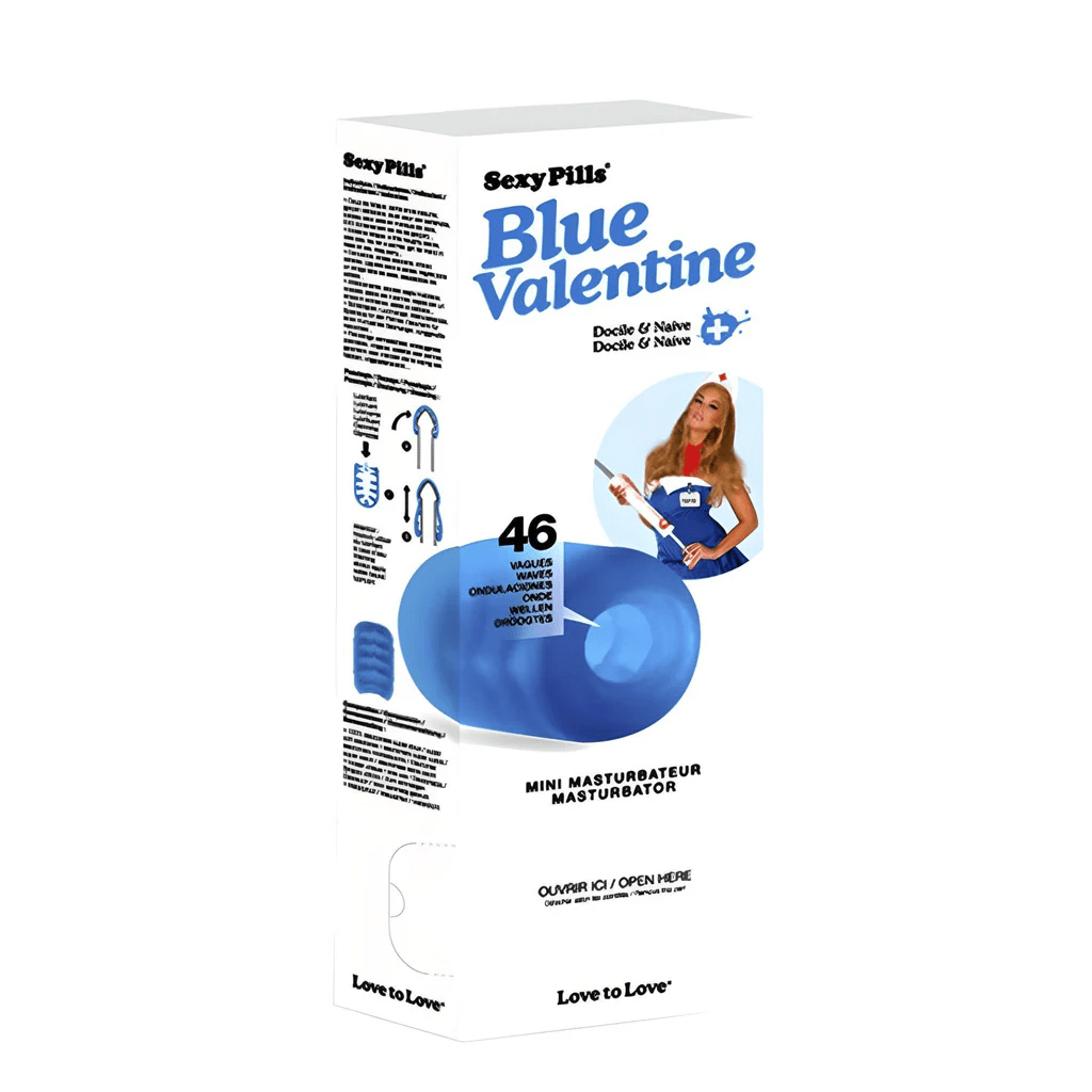 LOVE TO LOVE Male Masturbators 6 pack Love To Love Sexy Pills Mini Masturbator Blue Valentine