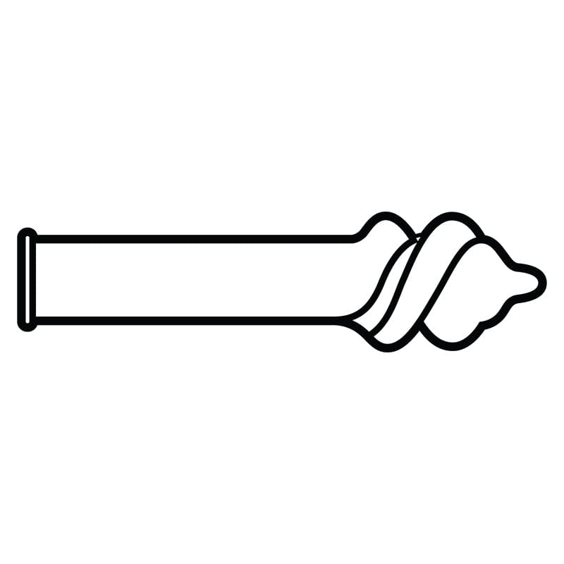 Kimono Condoms Kimono Swirl Double Spiral Shape Condom