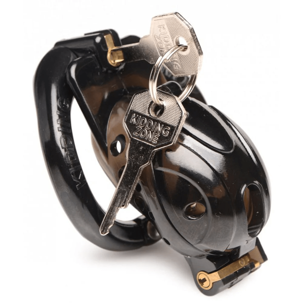 Master Series Chastity Device Master Series Double Lockdown Locking Customizable Chastity Cage