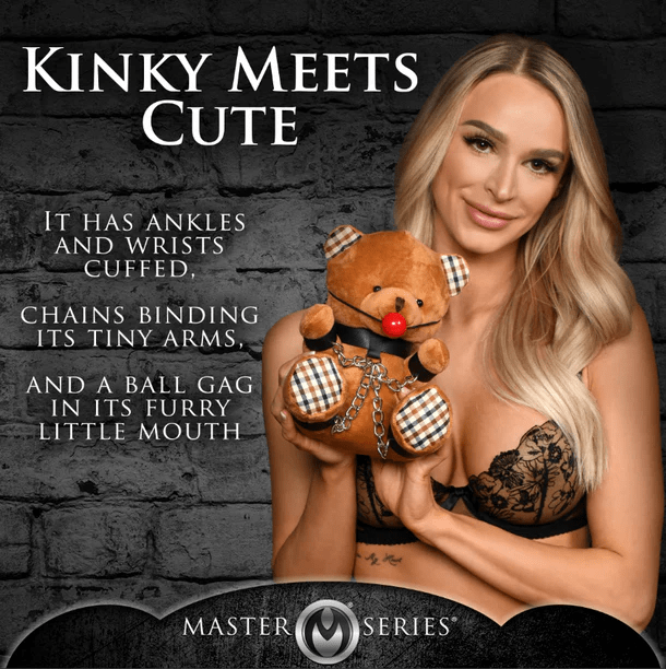 Master Series Novelties & Parties Master Series Gagged Bondage Teddy Bear Plush