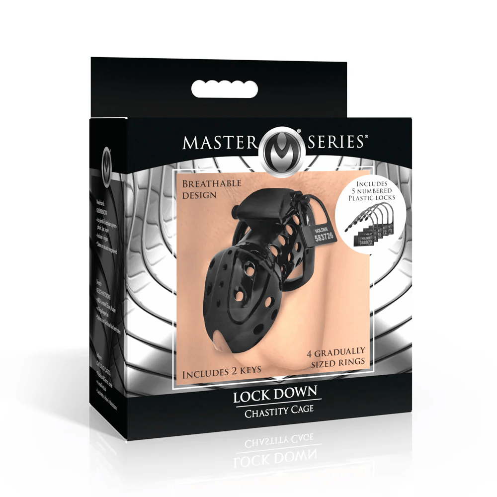 Master Series Chastity Device Master Series Lock Down Chastity Cage