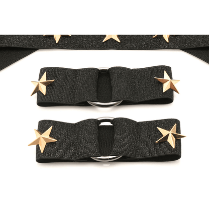 Master Series Harness Master Series Rave Harness Elastic Chest Harness with Arm Bands
