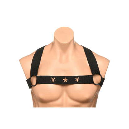 Master Series Harness Master Series Rave Harness Elastic Chest Harness with Arm Bands