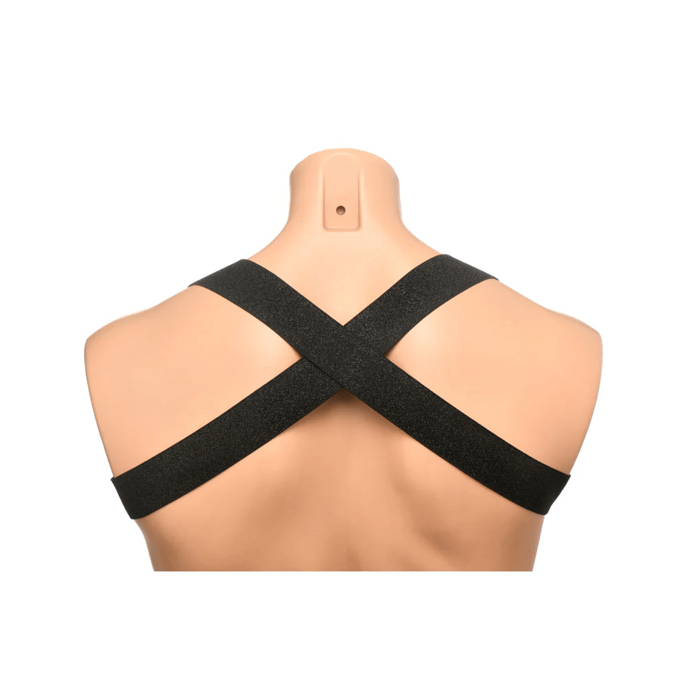 Master Series Harness Master Series Rave Harness Elastic Chest Harness with Arm Bands