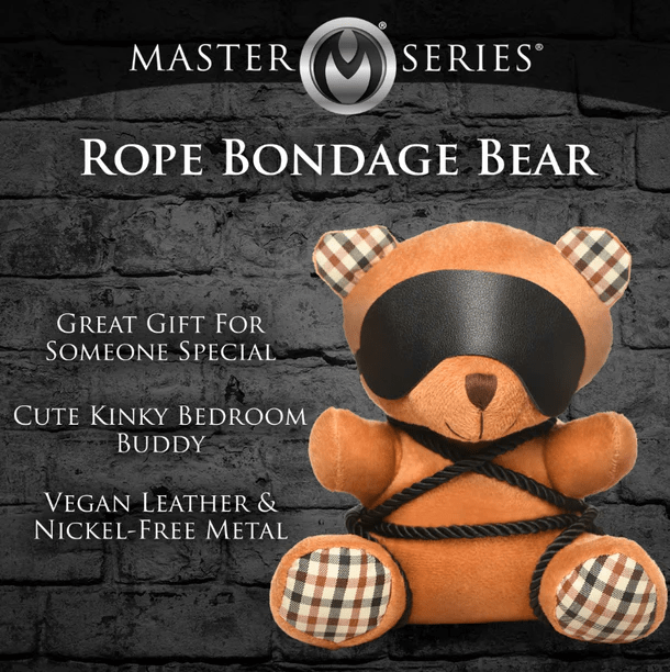 Master Series Novelties & Parties Master Series Rope Bondage Teddy Bear Plush