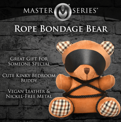Master Series Novelties & Parties Master Series Rope Bondage Teddy Bear Plush