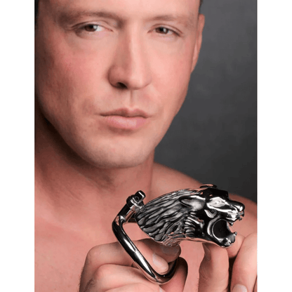 Master Series Chastity Device Master Series Tiger King Locking Chastity Cage
