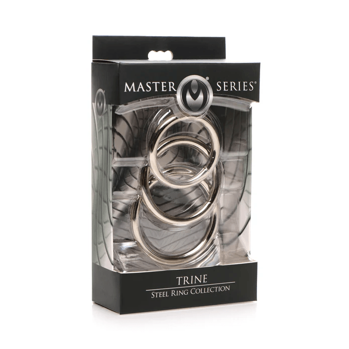 Master Series Cock Rings Master Series Trine Steel Ring Collection